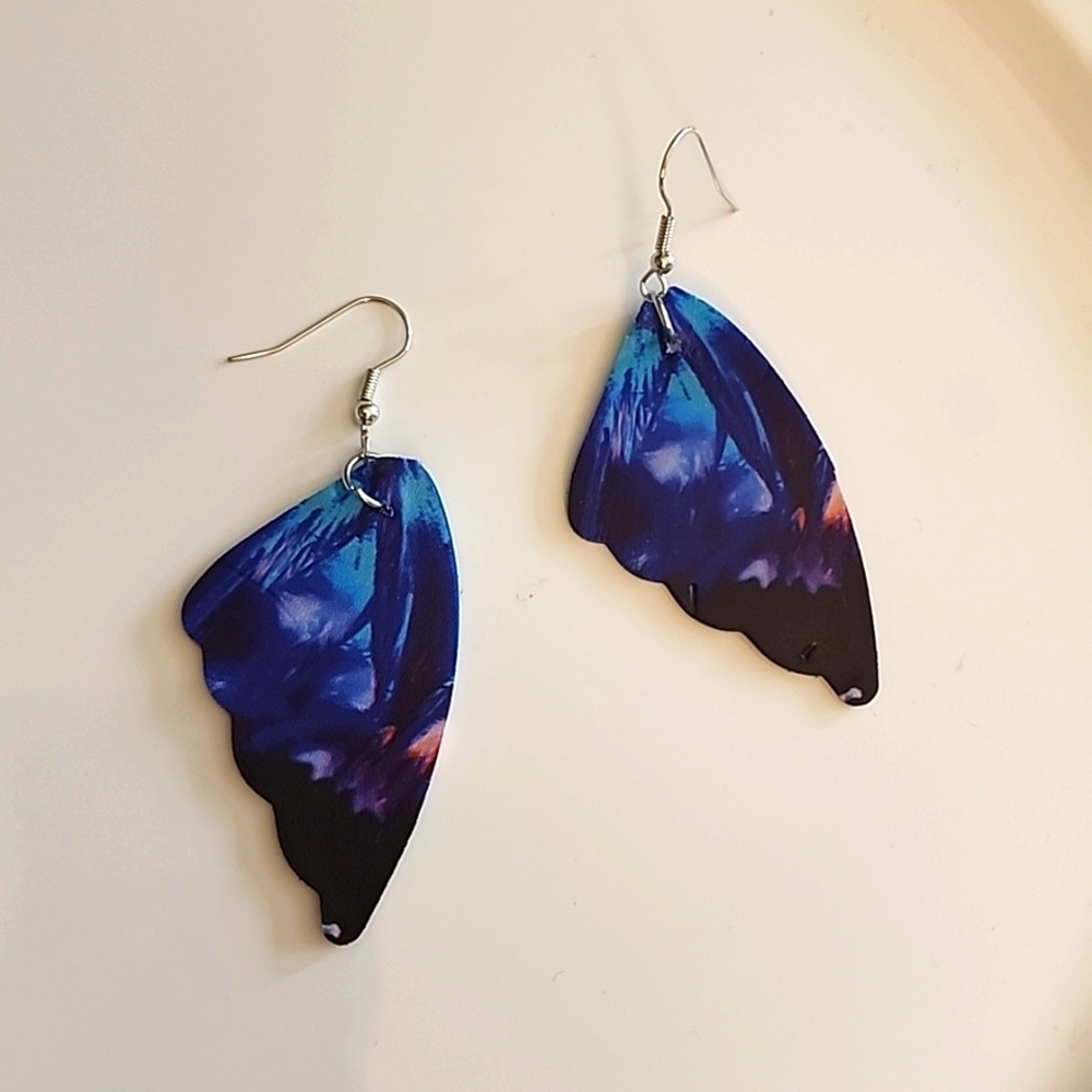 BUTTERFLY Wing  Earrings Butterfly Wing Spring Summer Fall